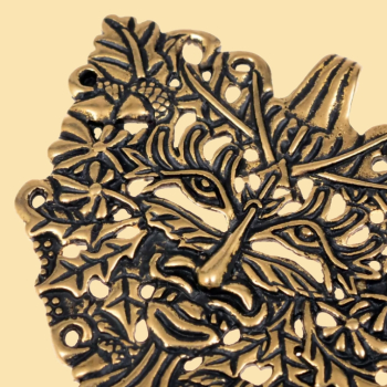 Preview: Großer Anhänger  "Grüner Mann" - Bronze