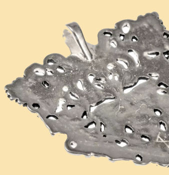 Preview: Großer Anhänger  "Grüner Mann" -  versilbert