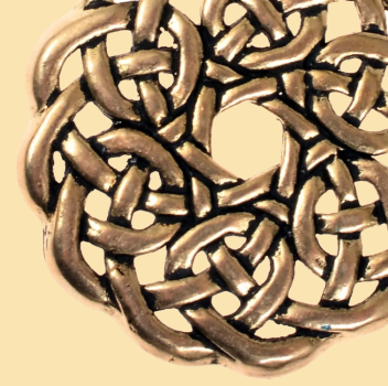 Keltischer Mandala-Anhänger- Bronze