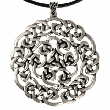 Keltischer Anhänger  "Brigid"  -  versilbert