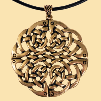 Keltisches Amulett  "Book of Kells"  -  Bronze
