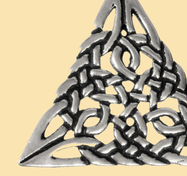 Keltisches Amulett "Triantan"-  versilbert