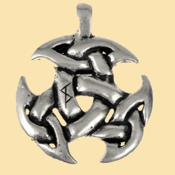 Keltisches Triade-Amulett -  versilbert