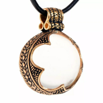 Preview: Bergkristall-Perle der Wikinger - S - Bronze