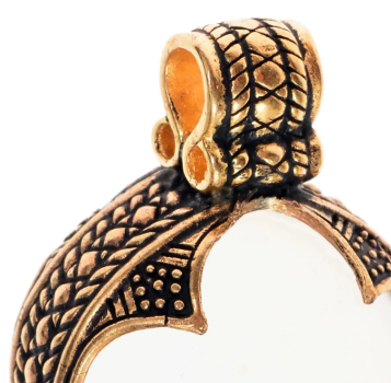 Preview: Bergkristall-Perle der Wikinger - L - Bronze