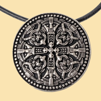 Kreuz-Amulett von Vårby - versilbert