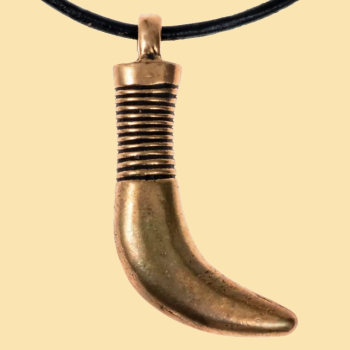 Bärenzahn-Amulett der Wikingerzeit - Bronze