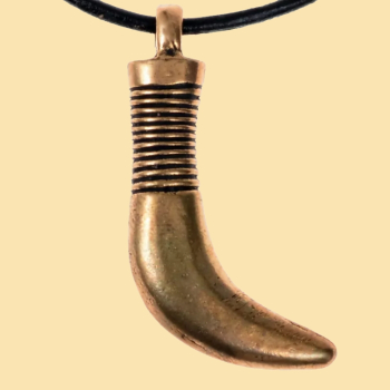 Bärenzahn-Amulett der Wikingerzeit - Bronze