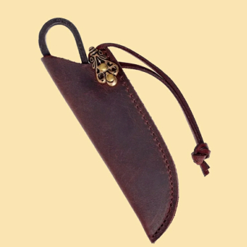 Preview: Scheren-Etui - mittel - mit Beschlag