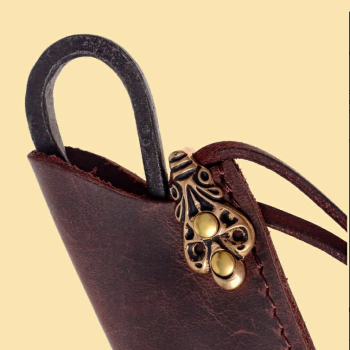 Preview: Scheren-Etui - mittel - mit Beschlag