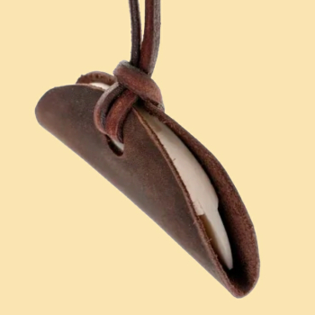 Bartkamm  - klein - mit Lederfutteral
