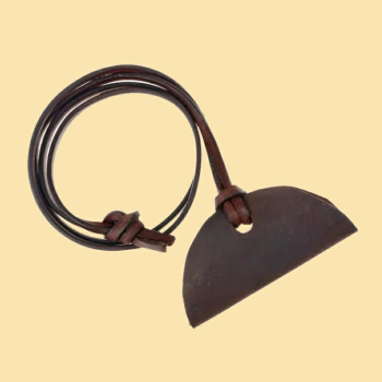 Preview: Bartkamm  - klein - mit Lederfutteral