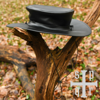 Preview: Pestdoktor Set - Maske und Hut aus Leder