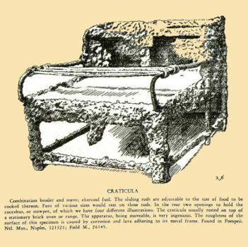 Preview: Craticula -  römisches Kochgestell -  Stahl