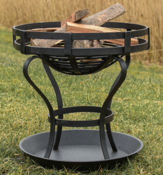 Preview: Feuerkorb mit Bodenplatte -  ca. 41 cm