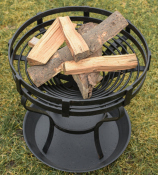 Preview: Feuerkorb mit Bodenplatte -  ca. 41 cm