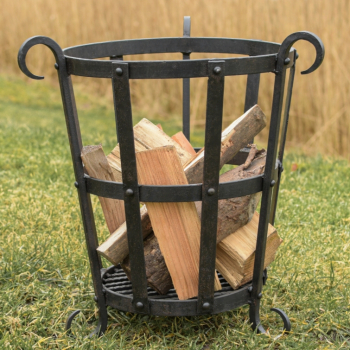 Preview: Geschmiedeter Feuerkorb -  ca. 45 cm hoch