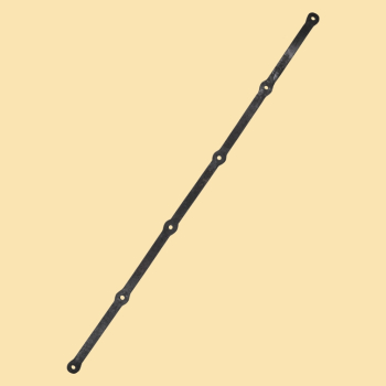 Rechteckige Stahlstange für Mittelalterlager -  6 Löcher -  ca. 150 cm