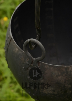 Preview: Vernieteter Lagertopf aus Stahl - ca. 10 Liter