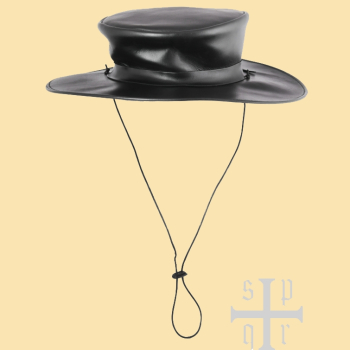 Preview: Pestdoktor Set - Maske und Hut aus Leder