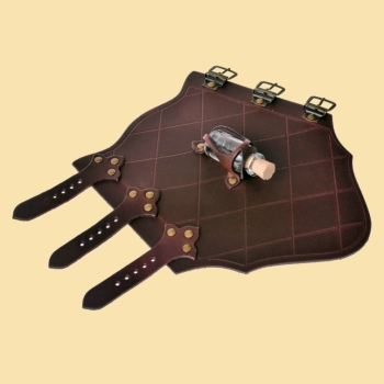 Preview: Armschützer mit einem Trankfläschchen  -  braun