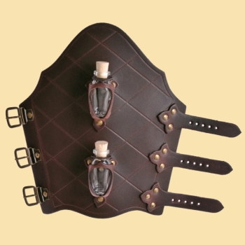 Preview: Armschützer mit zwei Trankflaschen   -  braun