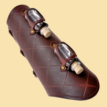 Preview: Armschützer mit zwei Trankflaschen   -  braun