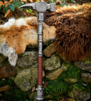 Preview: LARP Kriegshammer Valdrin - Polsterwaffe - 71 cm