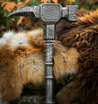 Preview: LARP Kriegshammer Valdrin - Polsterwaffe - 71 cm