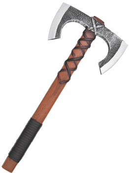 LARP Wikinger Doppelaxt Jorvak - Polsterwaffe - 42 cm