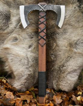 Preview: LARP Wikinger Doppelaxt Jorvak - Polsterwaffe - 42 cm