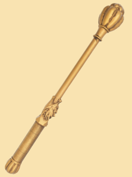 LARP Goldener Melonen-Hammer Huoyan - Polsterwaffe - 45 cm