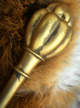 Preview: LARP Goldener Melonen-Hammer Huoyan - Polsterwaffe - 45 cm