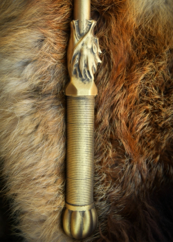 LARP Goldener Melonen-Hammer Huoyan - Polsterwaffe - 45 cm