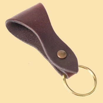 Eleganter Gürtel-Halter braun / messing