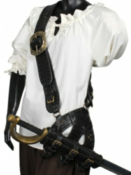 Piraten-Bandelier - schwarz