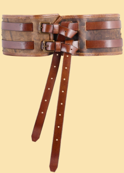 Gürtel Sindri aus Fettleder, braun - XXL