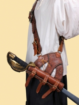Piraten-Bandelier - braun