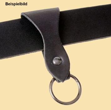 Eleganter Gürtel-Halter schwarz/ messing