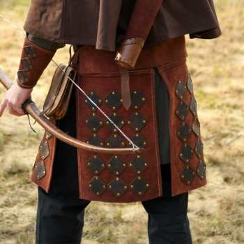 Preview: Wildleder Rock, Rüstung Vidar, braun - S/M