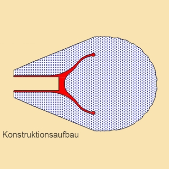 Preview: LARP-Pfeil Polsterkopf - blau - ab 5 Stück