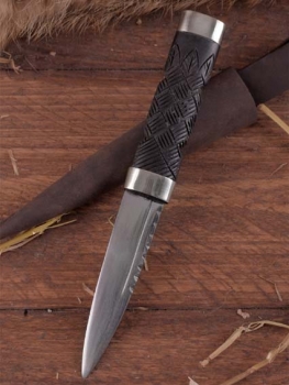 Sgian Dubh Messer mit Lederscheide
