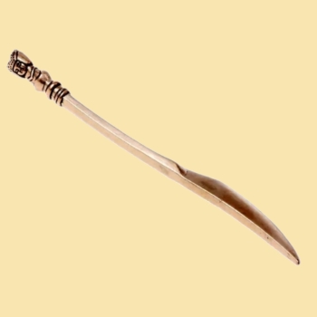 Messing-Messer mit Damenhaupt