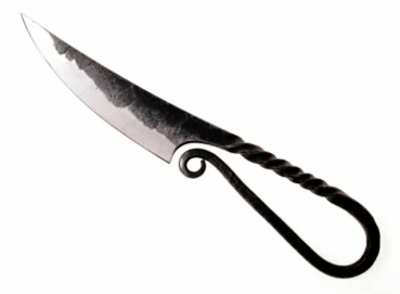 Eisenzeit-Messer  - mit beschlagener Scheide