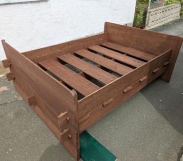 mittelalterliches Steckbett Doppelbett – klein