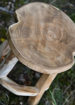 Preview: Holz-Hocker  -   ca. 45 cm hoch