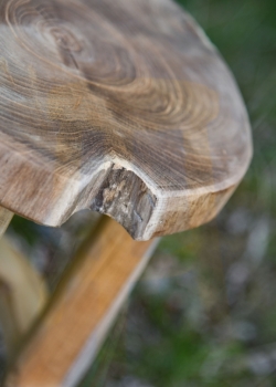 Preview: Holz-Hocker  -   ca. 45 cm hoch
