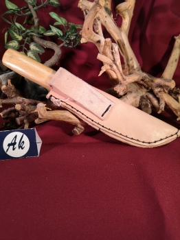 Messer mit Holzgriff - Messingeinlage 5006