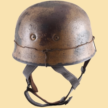 Preview: Deutscher Fallschirmjäger-Helm - M38 - mit Camo-Finish