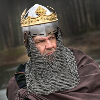 Preview: Helm von Robert Bruce - Mittelalterliche Beckenhaube - 1,6 mm Stahl